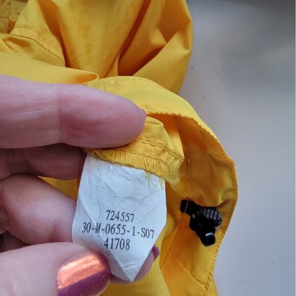 Novara Cycling Jacket Men’s L Yellow Full Zip Windbreaker Bike Rain Reflective - Picture 8 of 11